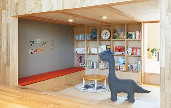 屋根に守られたインナーバルコニー